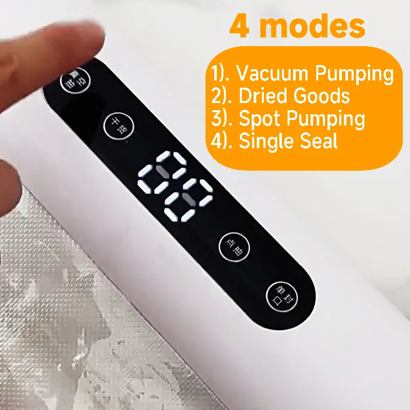 Professional Vacuum Sealer for Food Vacuumor for Products Kitchen Sealing Machine Cuisine Packaging Plastic Bag Sealant