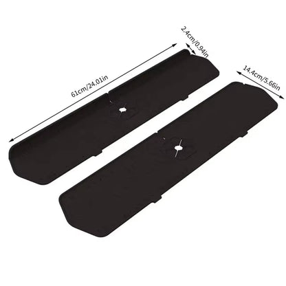 24.01/29.92 Inch Silicone Sink Faucet Mat - Absorbent Splash Guard for Kitchen Countertop Protection