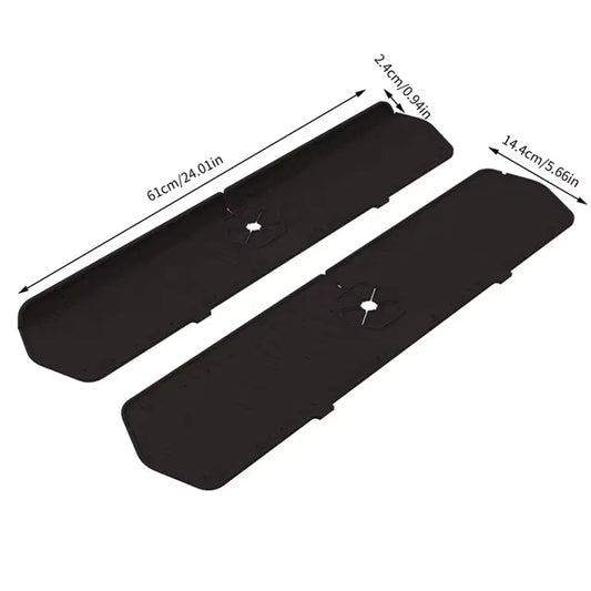 24.01/29.92 Inch Silicone Sink Faucet Mat - Absorbent Splash Guard for Kitchen Countertop Protection