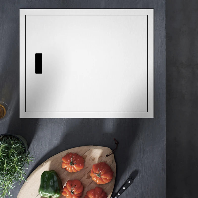 ASRAS Handmade Brushed 304 Stainless Steel Kitchen Sink Cover - 4mm Thickness, Compact Design for Small Sinks