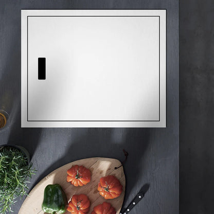 ASRAS Handmade Brushed 304 Stainless Steel Kitchen Sink Cover - 4mm Thickness, Compact Design for Small Sinks