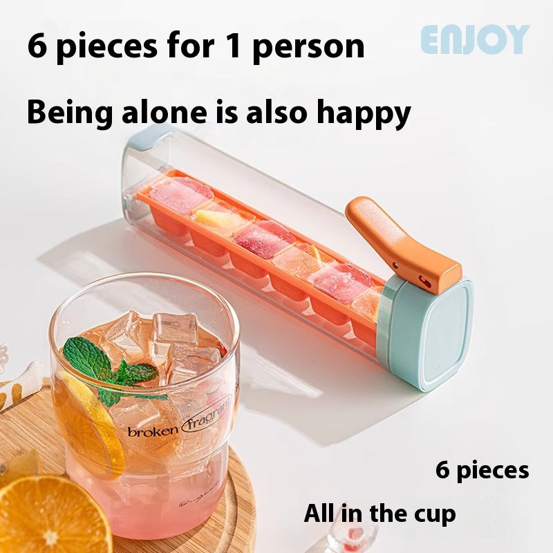 Food Grade Ice Cube Mold with Storage Box - Kitchen Ice Maker Tray
