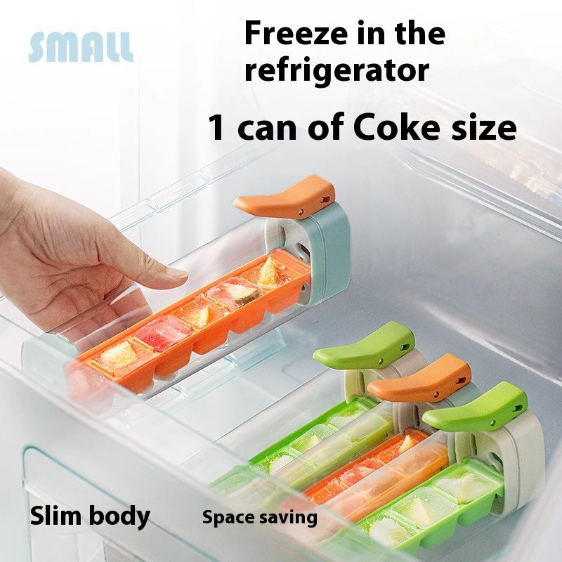 Food Grade Ice Cube Mold with Storage Box - Kitchen Ice Maker Tray