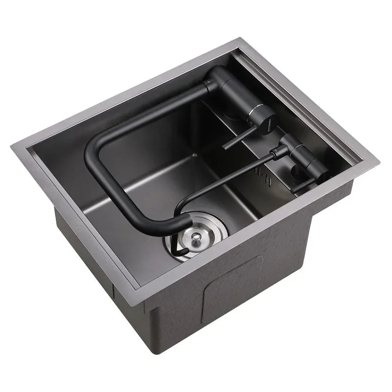 Nanometer 304 Stainless Steel Small Hidden Single Kitchen Sink Cover