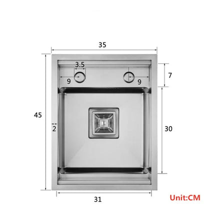 Nanometer 304 Stainless Steel Small Hidden Single Kitchen Sink Cover