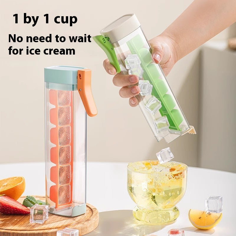 Food Grade Ice Cube Mold with Storage Box - Kitchen Ice Maker Tray