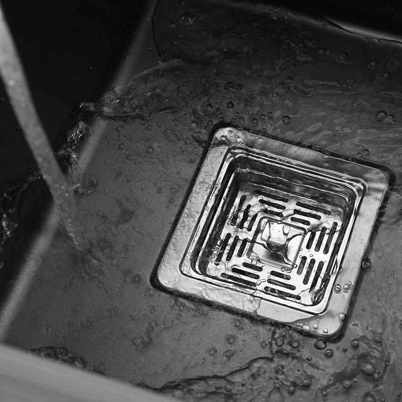 Nanometer 304 Stainless Steel Small Hidden Single Kitchen Sink Cover